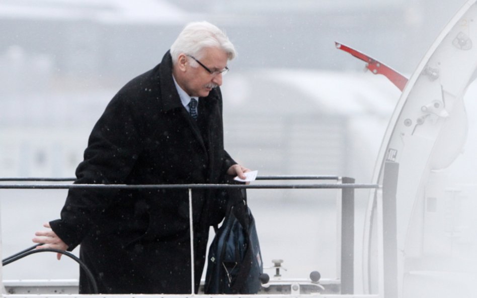 Szef MSZ Witold Waszczykowski