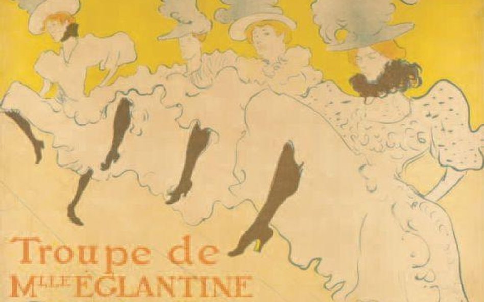 Henri de Toulouse-Lautrec, „Mademoiselle Églantine’s Troupe”, 1896, plakat, Victoria and Albert Muse