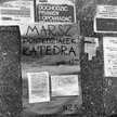 Plakat informujący o marszu protestacyjnym NZS i „Solidarności” przeciw przetrzymywaniu więźniów pol