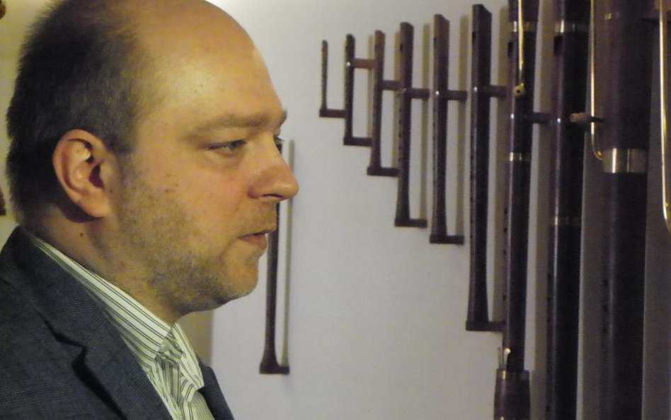 Kierownik Muzeum Instrumentów Muzycznych (MIM) Patryk Frankowski