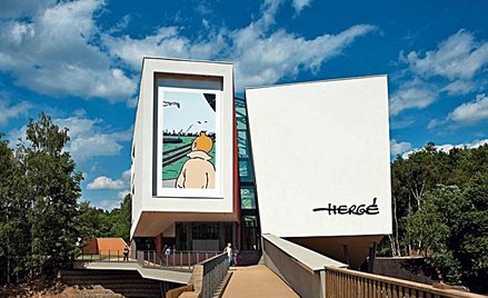 Frontowa elewacja Musée Hergé