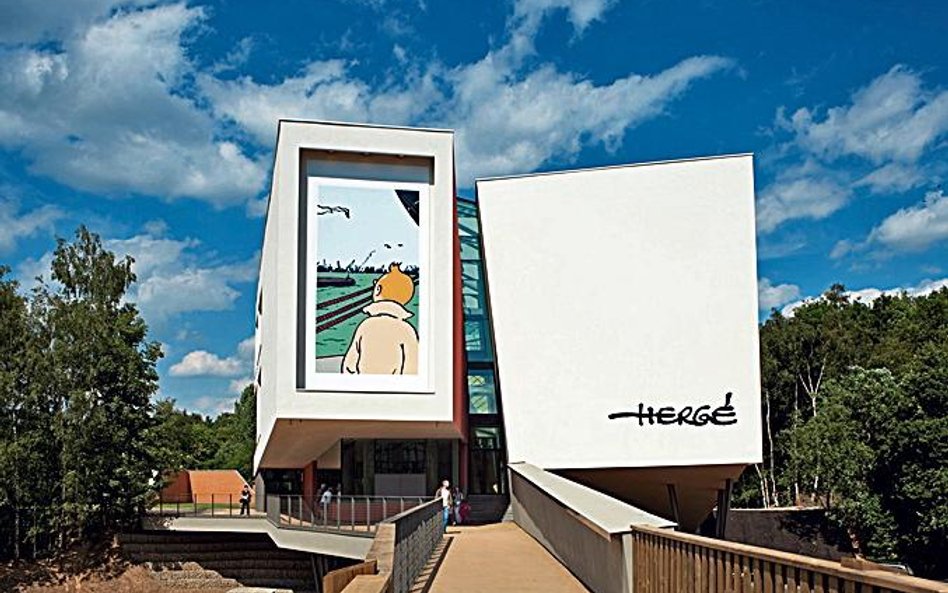 Frontowa elewacja Musée Hergé