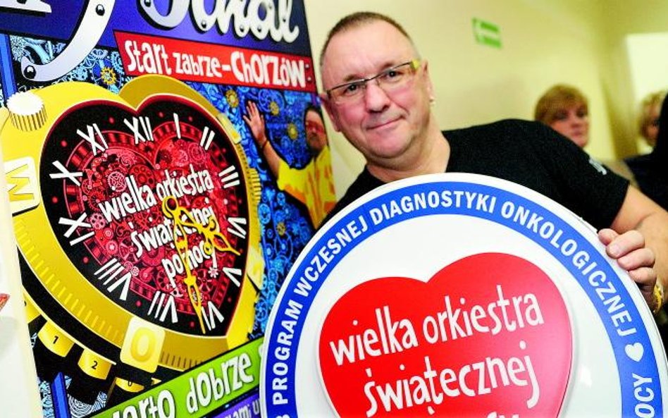 Wielka Orkiestra Świątecznej Pomocy, pod przewodnictwem Jurka Owsiaka (na zdjęciu), zagra w niedziel