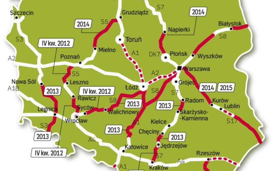 Poważnie zagrożone są i autostrady, i drogi ekspresowe