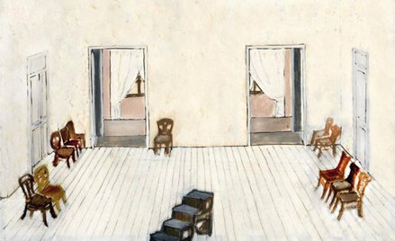 Jerzy Juk-Kowarski, scenografia do „Wiśniowego sadu” Czechowa, Stary Teatr, 1973