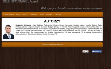 Bartłomiej Misiewicz uruchamia portal internetowy dezinformacja.net