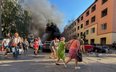 Atak bombowy na osiedle mieszkaniowe w Zaporożu