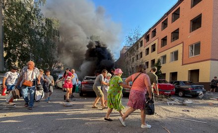 Atak bombowy na osiedle mieszkaniowe w Zaporożu