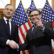 Prezydent Andrzej Duda i spiker Izby Reprezentantów Mike Johnson