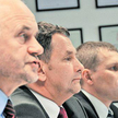 Od lewej: Stanisław Tokarski, wiceprezes Tauronu ds. rozwoju, Dariusz Lubera, prezes oraz Krzysztof 
