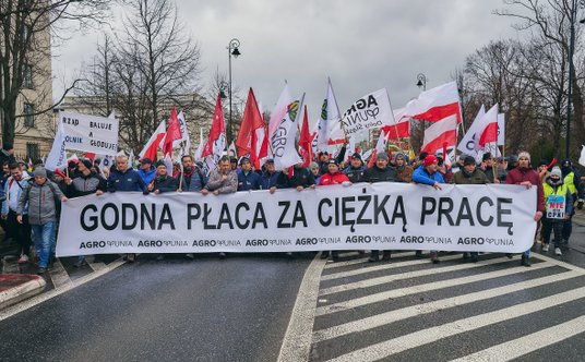 Protest Agrounii w lutym br.