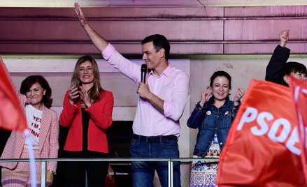 Hiszpański premier Pedro Sanchez z PSOE