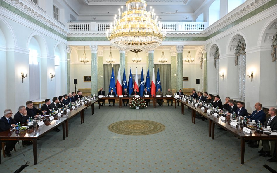 Posiedzenie Rady Bezpieczeństwa Narodowego w Pałacu Prezydenckim 11 września 2025 r.