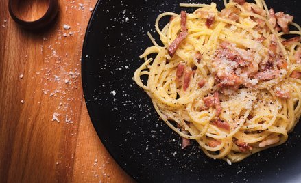 Spaghetti alla carbonara.