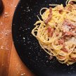 Spaghetti alla carbonara.