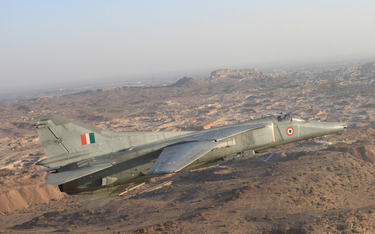 Samolot szturmowy MiG-27ML Sił Powietrznych Indii. Fot./Siły Powietrzne Indii.