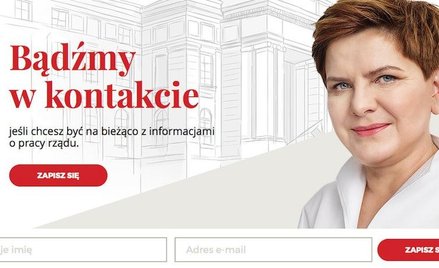 Nowa strona pani premier