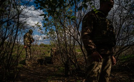 Ukraińscy żołnierze na linii frontu