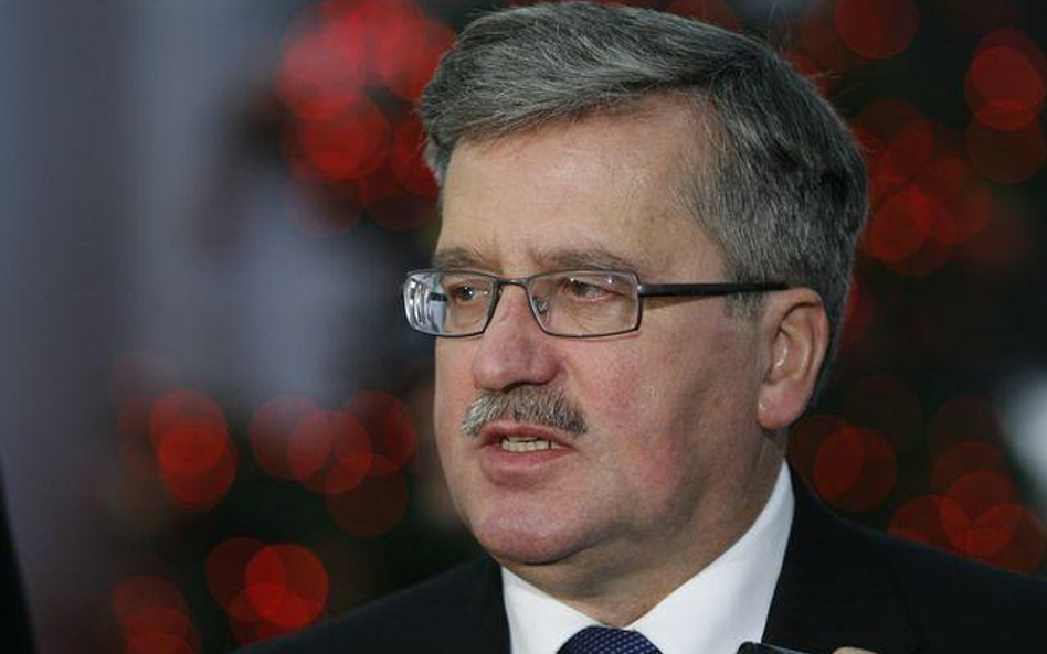 Prezydent Bronislaw Komorowski