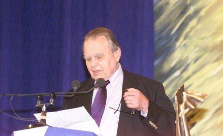 Czesław Miłosz podczas uroczystości wręczenia nagród Nike, 1999 rok