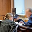 Handlarz roszczeń Marek M. na sali sądowej