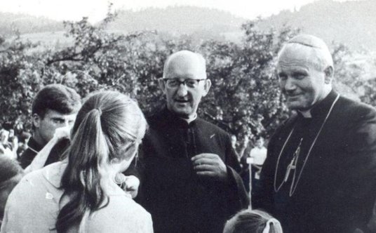 Ks. Franciszek Blachnicki z papieżem Janem Pawłem II