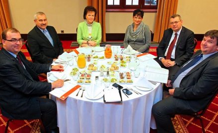 Uczestnicy debaty. Od lewej: Andrzej Jaworski, Jacek Teodorczyk, Hanna Zych-Cisoń, Krystyna Kiedrowi