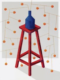 Na targi przygotowano sprzedażną wystawę obrazów Adama Bakalarza.