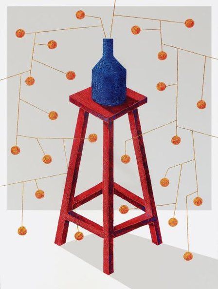 Na targi przygotowano sprzedażną wystawę obrazów Adama Bakalarza.