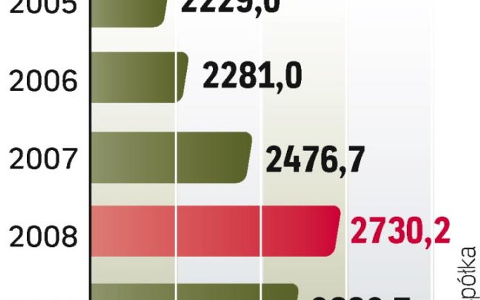 Przychody netto spółki ze sprzedaży w 2009 r. wyniosły w Polsce 575,3 mln euro.