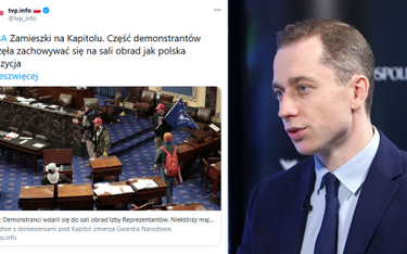 PO zapowiada pozew przeciwko TVP. Za tweet porównujący wydarzenia na Kapitolu do polskiej opozycji