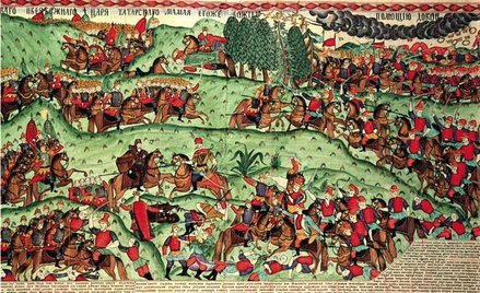 Bitwa na Kulikowym Polu (fragment), mal. I. G. Blinow