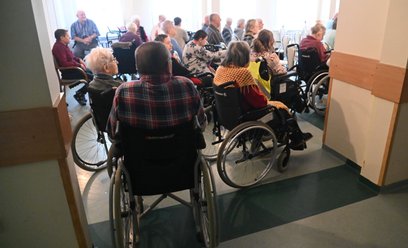 Pensjonariusze Domu Pomocy Społecznej w Szczecinie