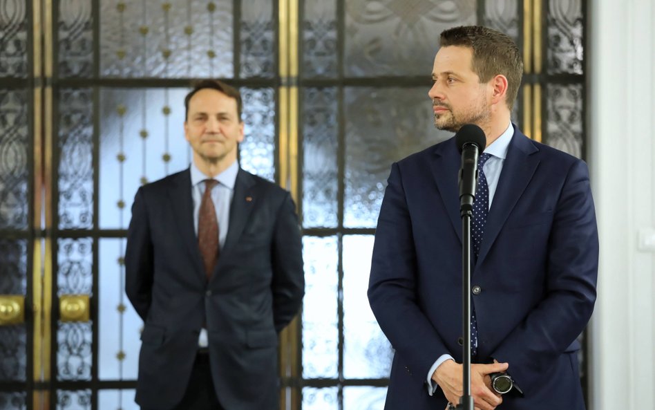 Radosław Sikorski i Rafał Trzaskowski