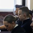 Oskarżony Sebastian M. (P) i jego obrońca Katarzyna Hebda (L) na sali Sądu Rejonowego w Piotrkowie T