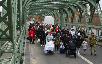Według polskich władz do Polski uciekło już milion Ukraińców