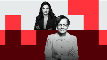 Marzena Tabor-Olszewska, redaktor prowadząca „Rzeczpospolitej” i Anita Błaszczak, dziennikarka ekono