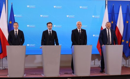 Konferencja prasowa członków rządu