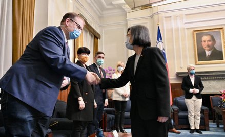 Tsai Ing-wen spotyka się z niemieckimi parlamentarzystami
