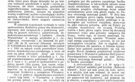 "Rzeczpospolita" dwutygodnik polityczny pisał. 1914: Jedynym celem niepodległość