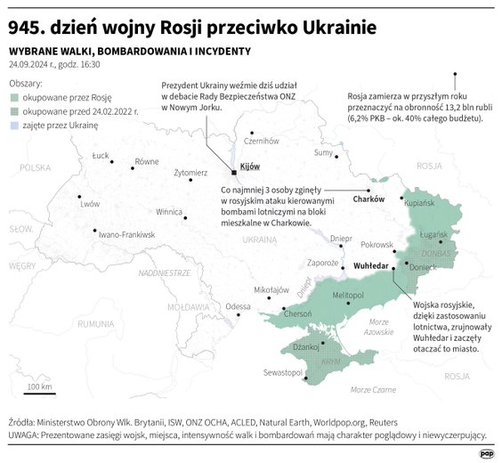 Tak wyglądała sytuacja na froncie 24 września