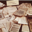 Książki i pisma drukowane przez Solidarność Walczącą. Te akurat wpadły w ręce Służby Bezpieczeństwa.