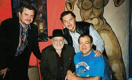 Zdjęcie z pierwszego Letniego Festiwalu Jazzowego w Piwnicy pod Baranami, 1996 r. Witold Wnuk z Piot