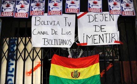 Boliwia: protestujący opanowali radio i telewizję