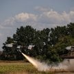 Dron uderzeniowy FP-2 po starcie przeprowadzonym przez żołnierzy 20. Samodzielnej Brygady Systemów B