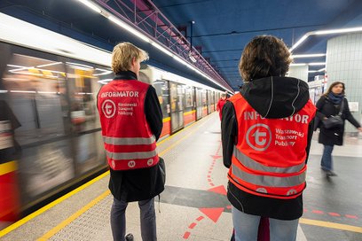 Informatorzy ZTM będa kierowali pasażerów do komunikacji zastępczej