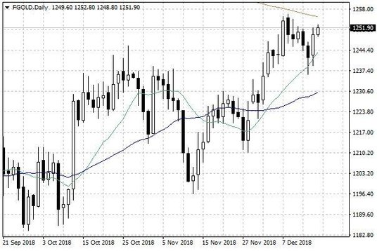 Notowania złota – dane dzienne