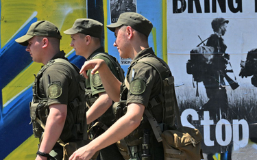Ukraińscy żołnierze w Kijowie