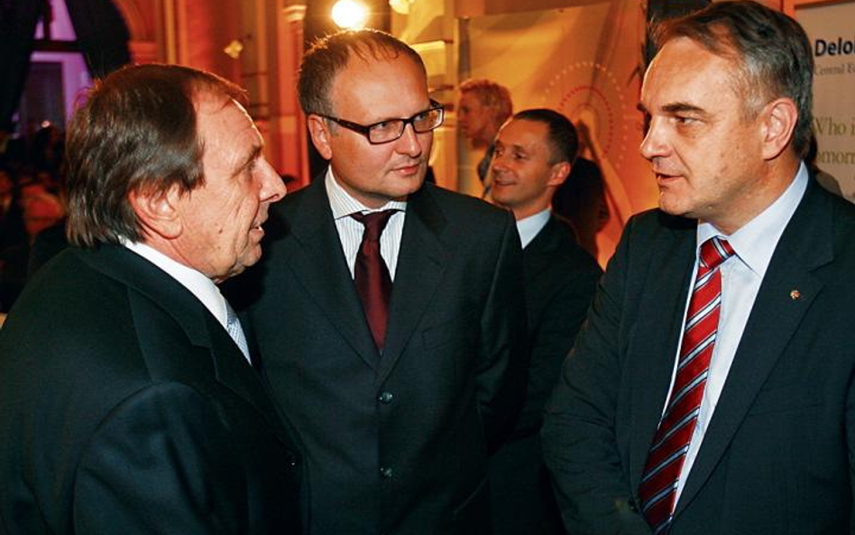 During discussion at Krynica Forum – from left: Laszlo Kovacs, Deputy Chairman Gedeon Richter, Edito