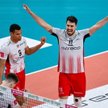 Siatkarze Asseco Resovii Rzeszów Fabian Drzyzga (P) i Stephen Boyer (L)